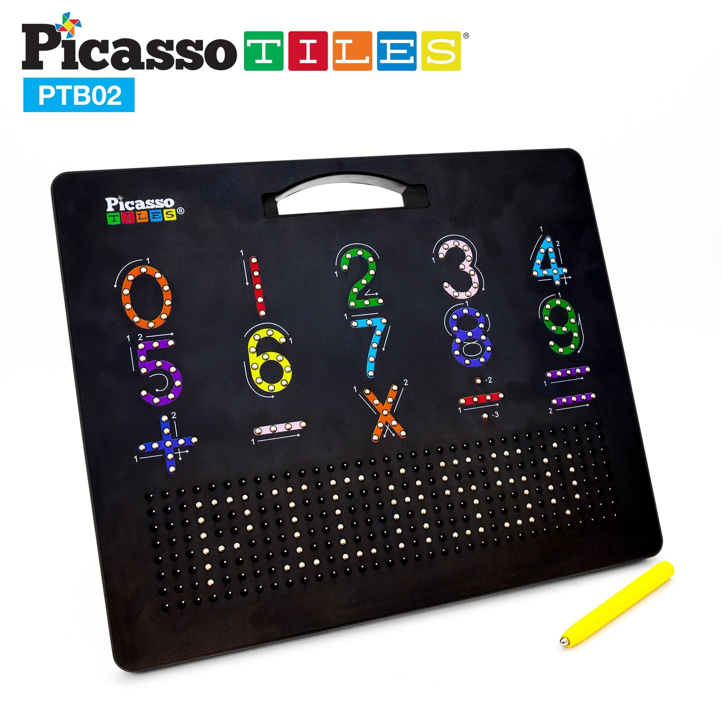 PicassoTiles Alphabet & Number Magnetic Drawing Board