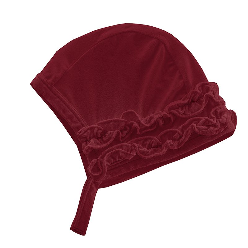 Solid Ruffle Bonnet - Wild Strawberry
