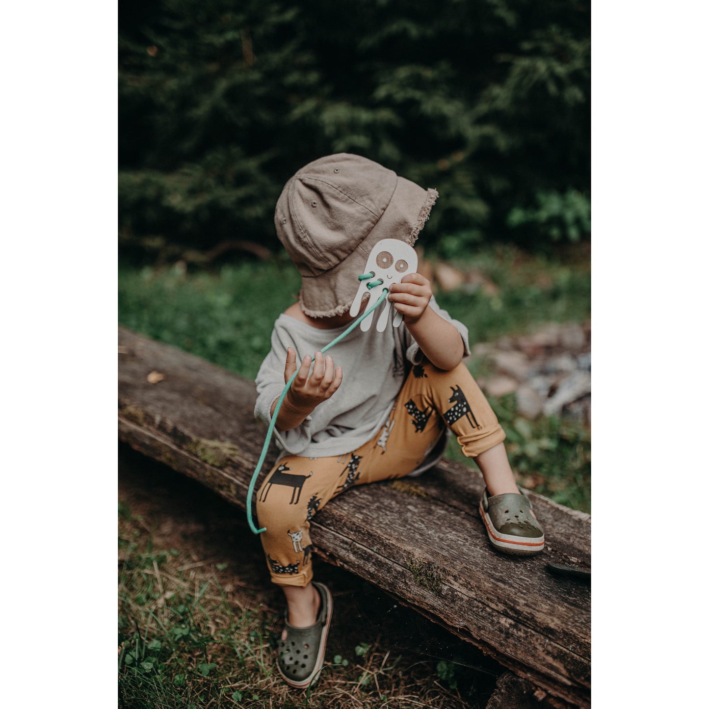 The Octopus Wooden Lacing Toy