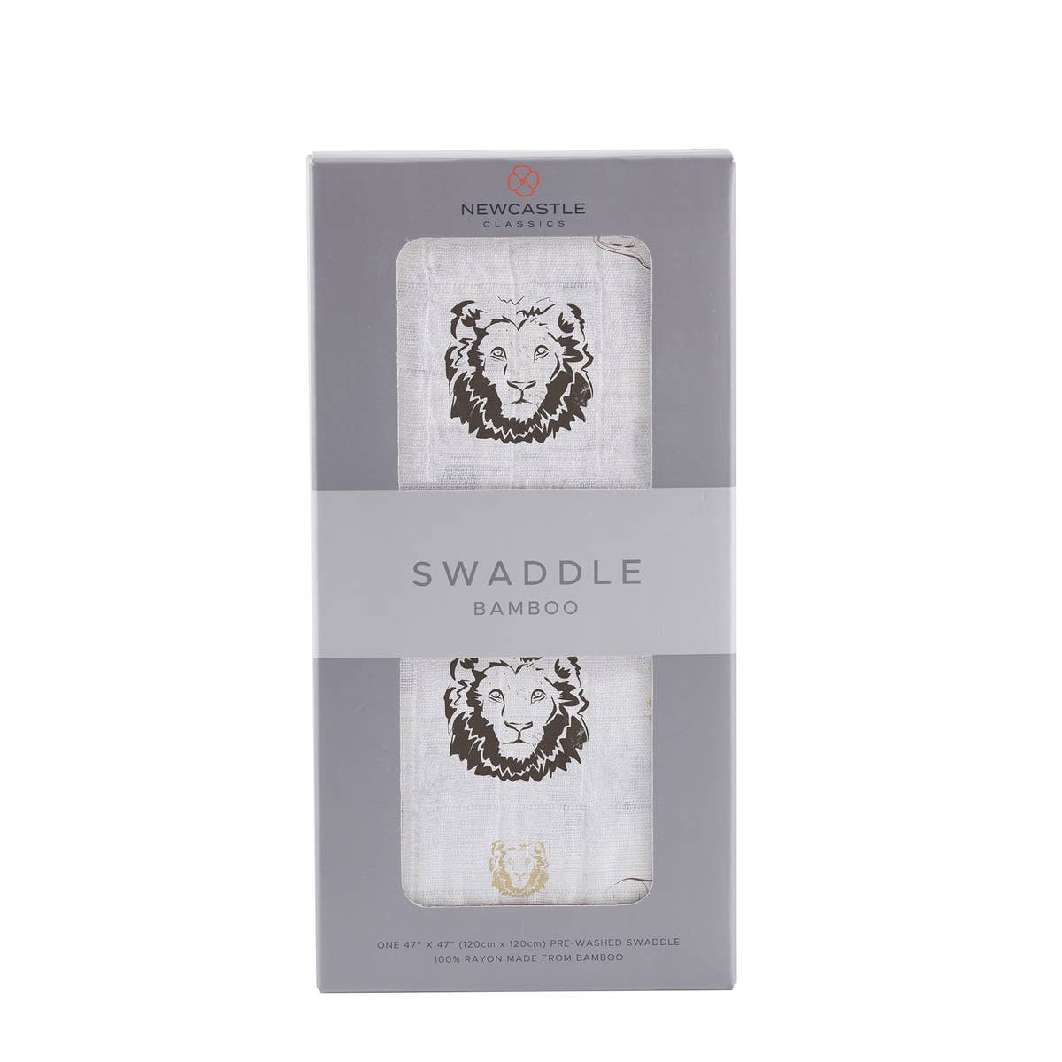 Newcastle Classics Bamboo Muslin Swaddle Blanket - Hear Me Roar Lion