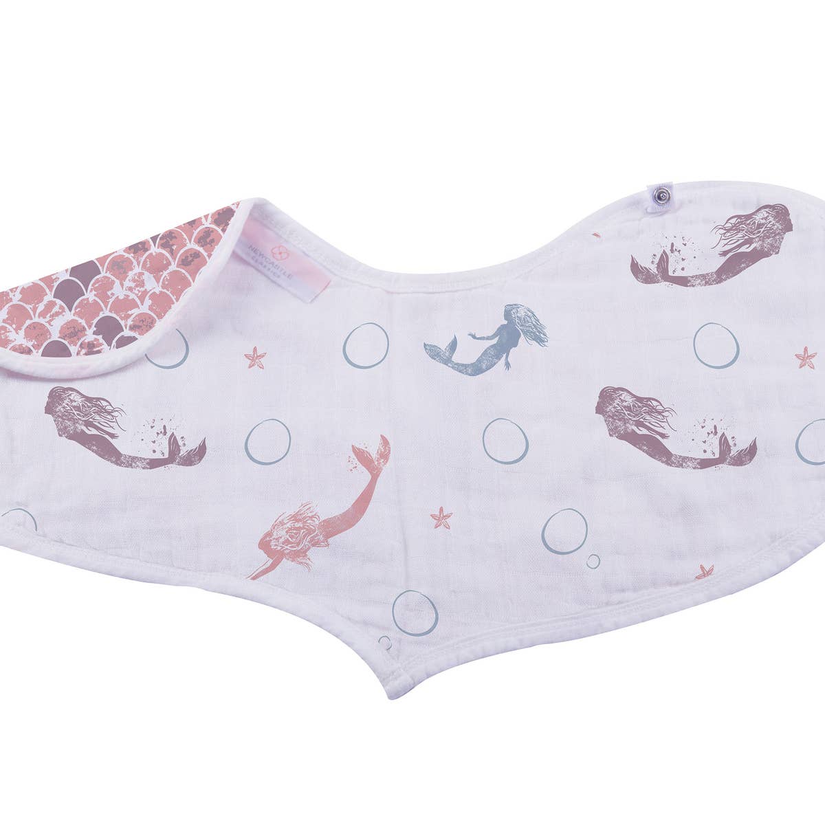 Under the Sea Bamboo Heart Bibs - Set of 2