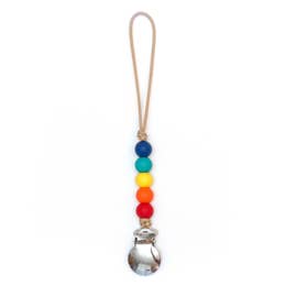 Jax Pacifier Clip - Rainbow