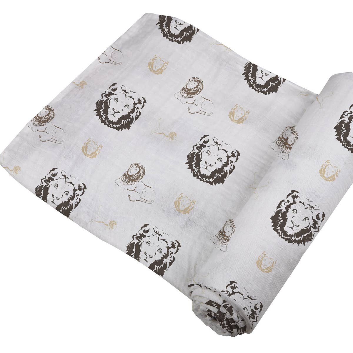 Newcastle Classics Bamboo Muslin Swaddle Blanket - Hear Me Roar Lion