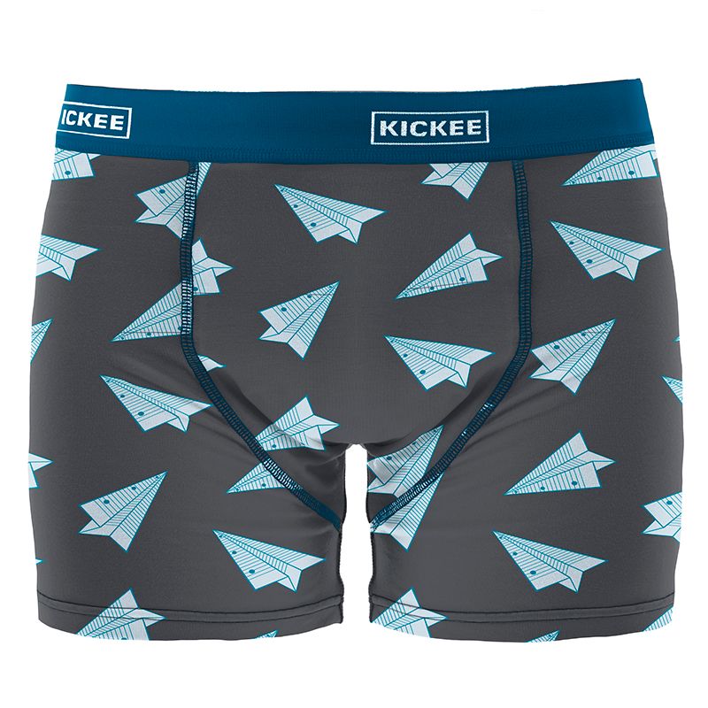 Men's Print Boxer Brief - Lined Paper Airplanes