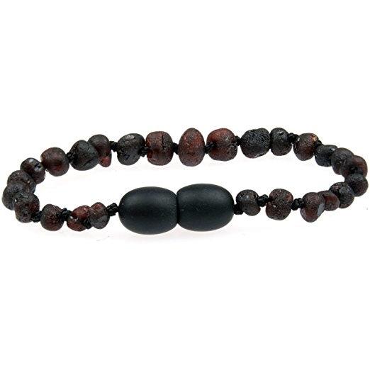 Polished Cherry Amber Teething Bracelet 5.5"