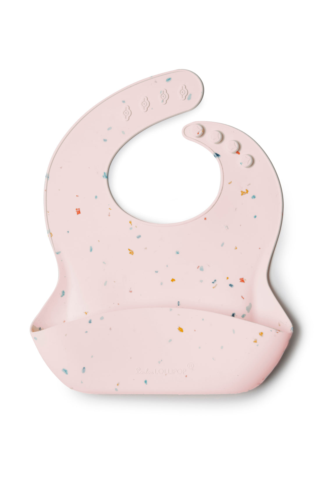 Blush Confetti Silicone Bib - Loulou Lollipop