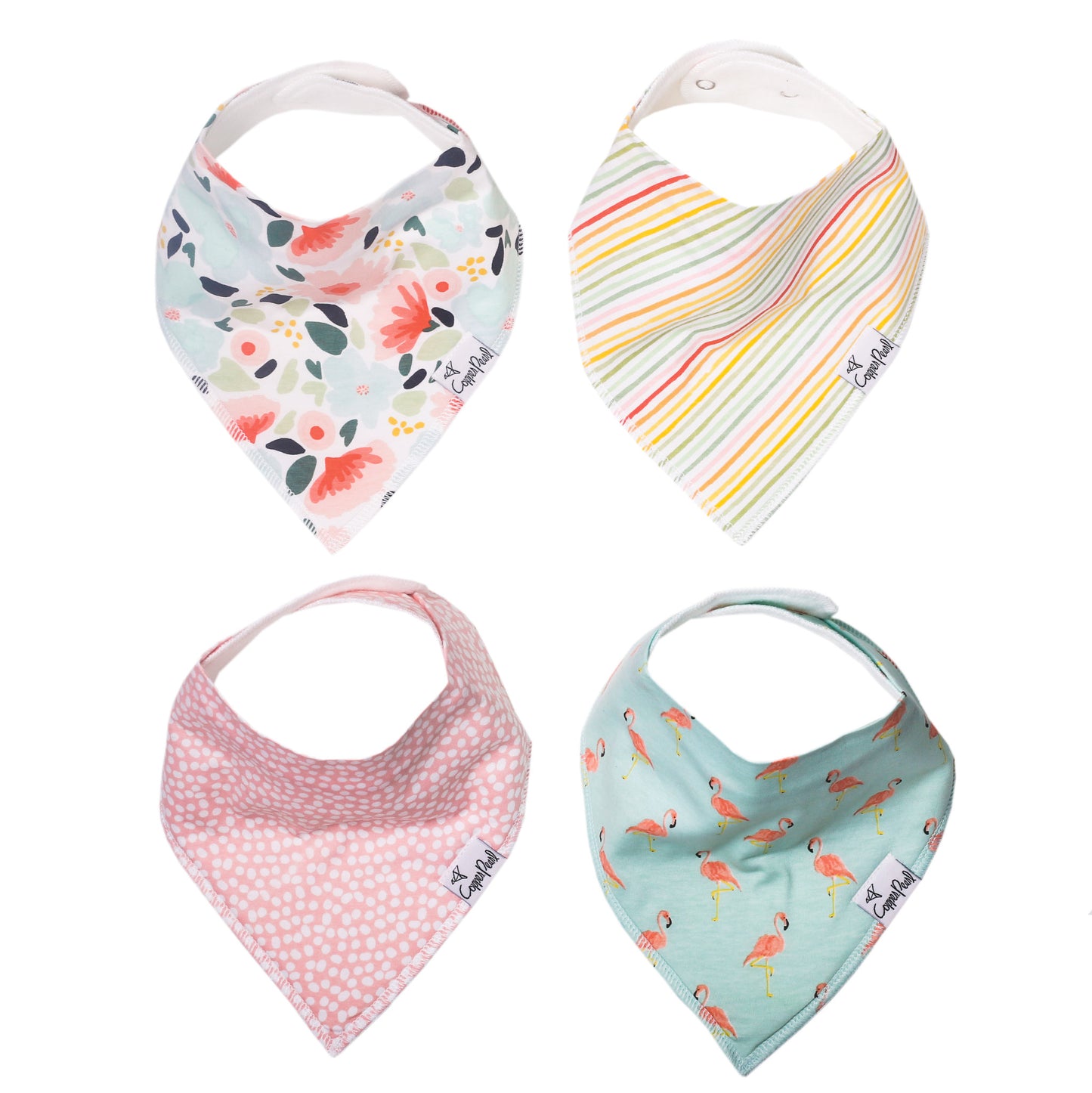 Copper Pearl Single Bandana Bibs - Leilani