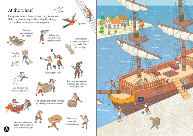Usborne Little Transfer Book - Pirates