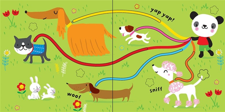 Usborne Baby's Very First Fingertrail Play Book - Cats and Dogs