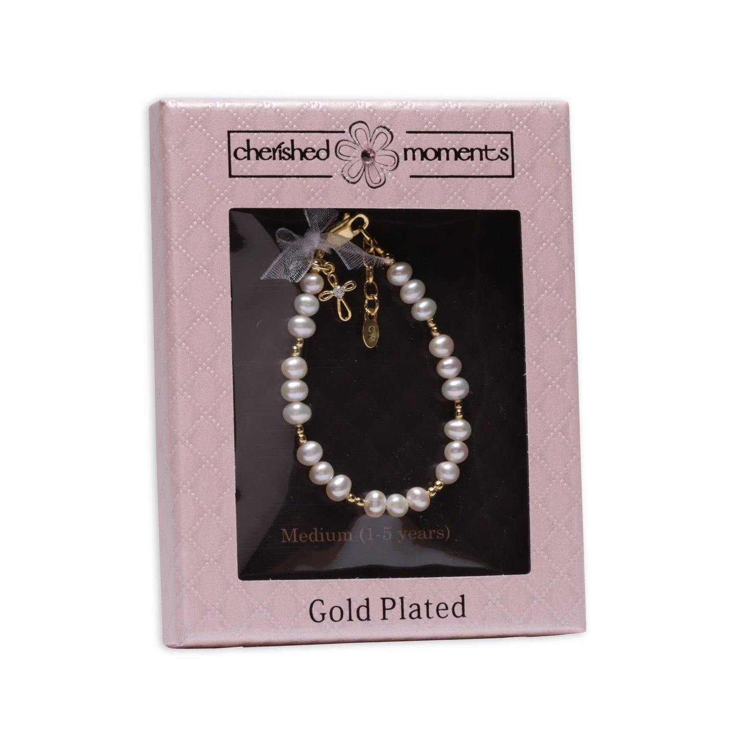 Charlotte - 14K Gold Plated Pearl Bracelet