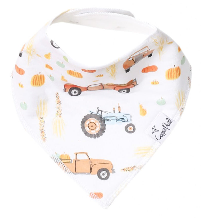 Copper Pearl Single Bandana Bibs - Trick