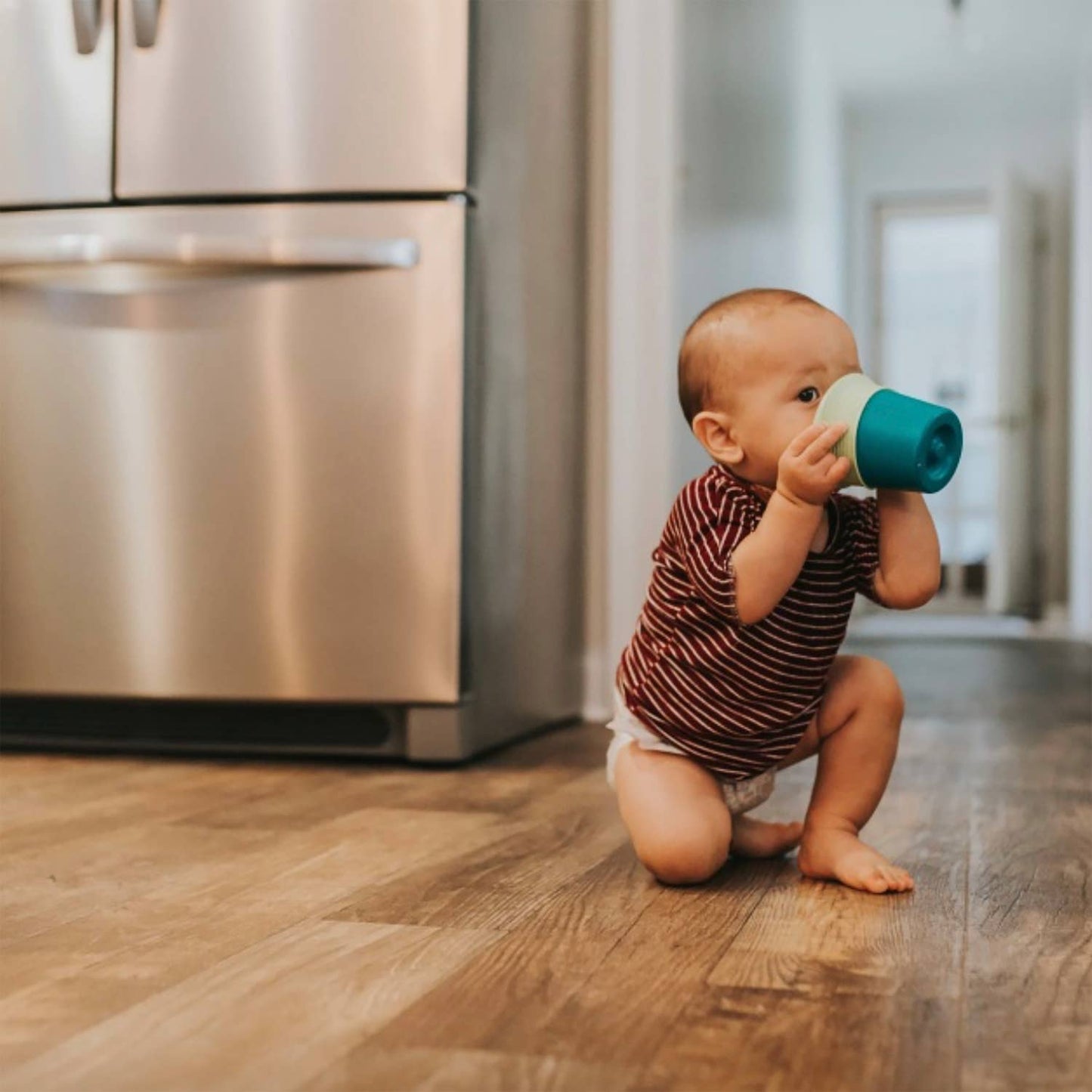 GOSILI Stretchy Silicone Sippy Spout with 8oz Cup