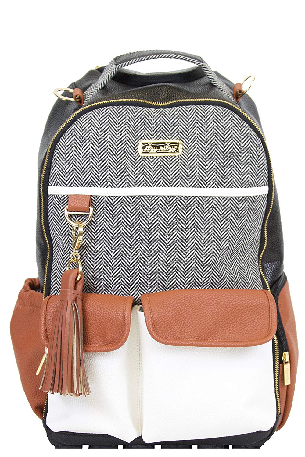 Itzy Ritzy Boss Backpack Diaper Bag - Coffee & Cream