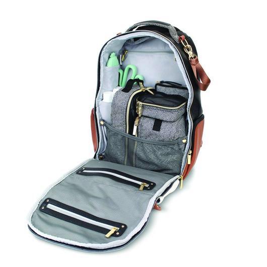 Itzy Ritzy Boss Backpack Diaper Bag - Coffee & Cream