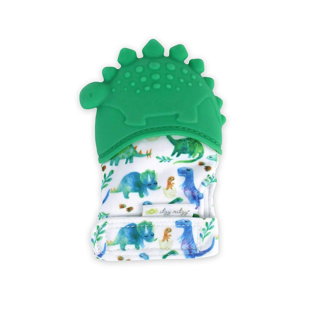 Itzy Ritzy Teething Mitt - Dinosaur