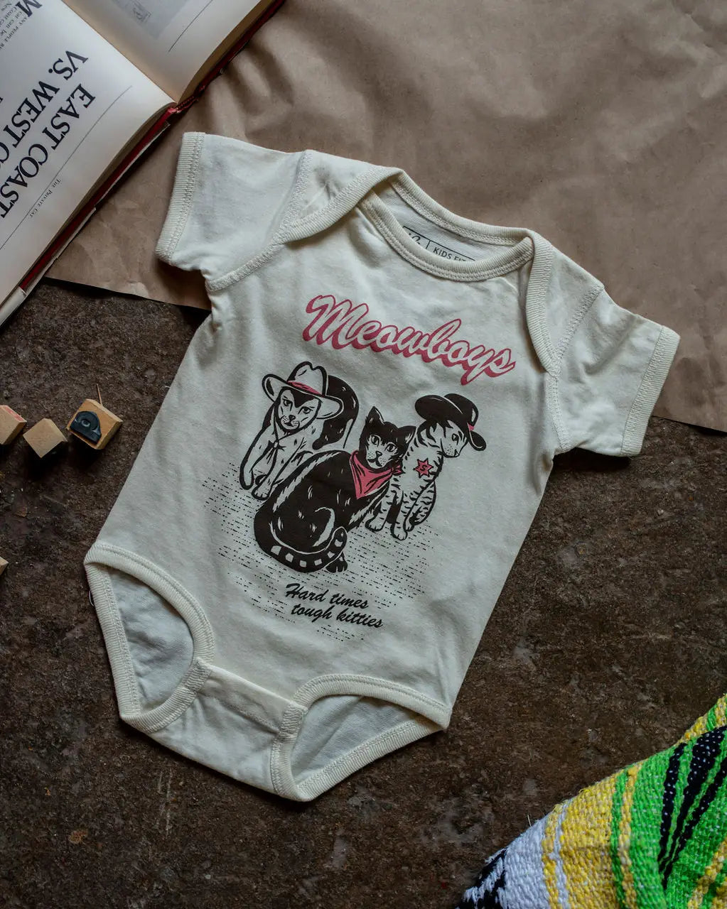 Meowboys Baby Onesie