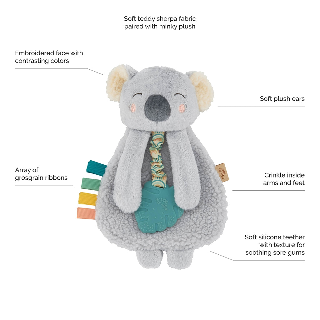 Kayden the Koala Plush Lovey with Silicone Teether