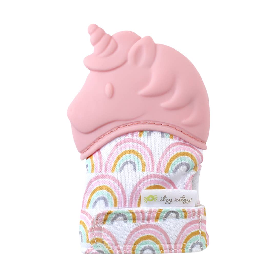 Itzy Ritzy Teething Mitt - Light Pink Unicorn