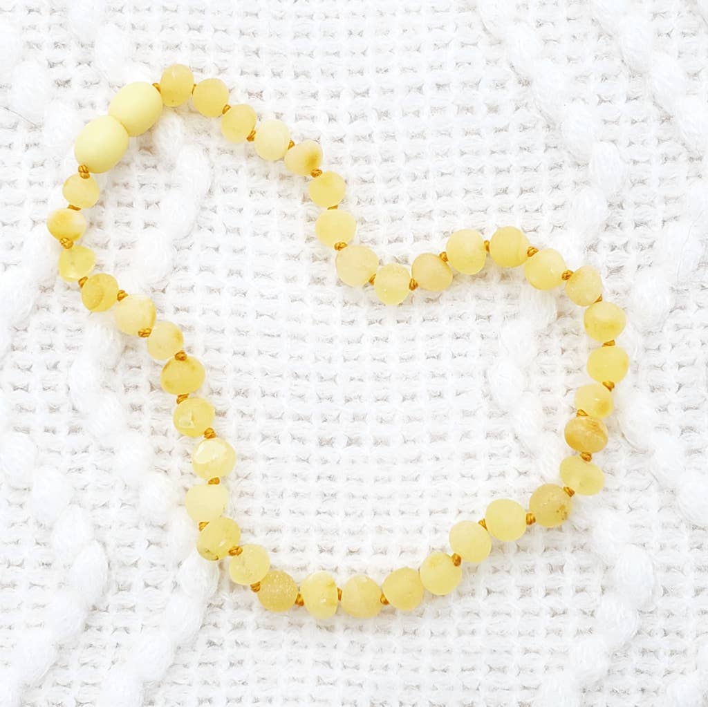 Raw Butter Baltic Amber Kids Necklace