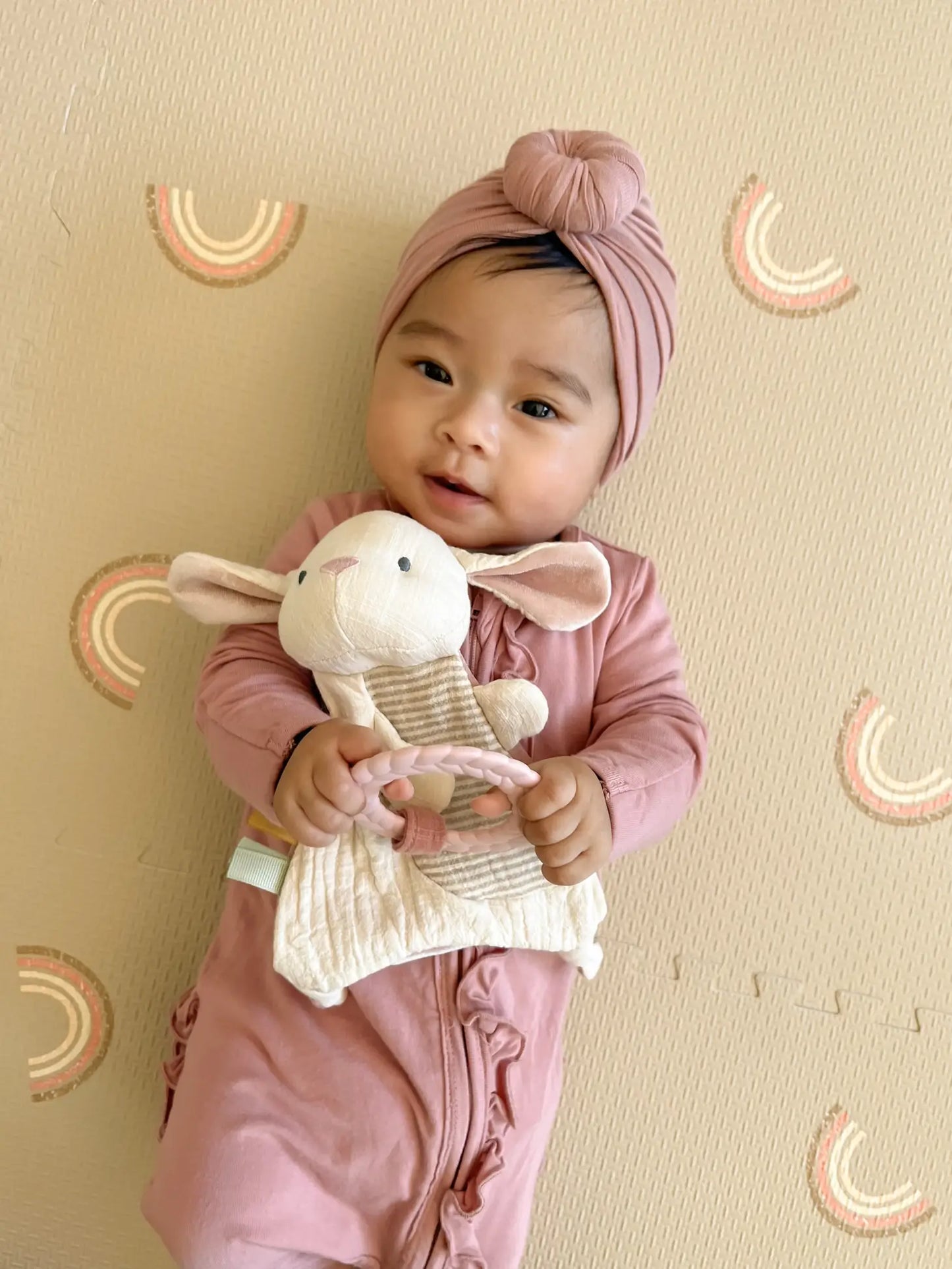 Bunny Crinkle Toy with Teether
