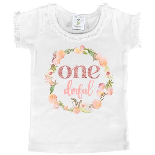 "ONEderful" First Birthday Tee - Mumsy Goose