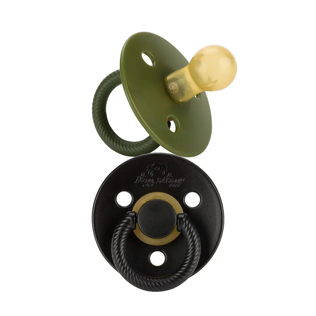 Camo + Midnight Natural Rubber Pacifiers
