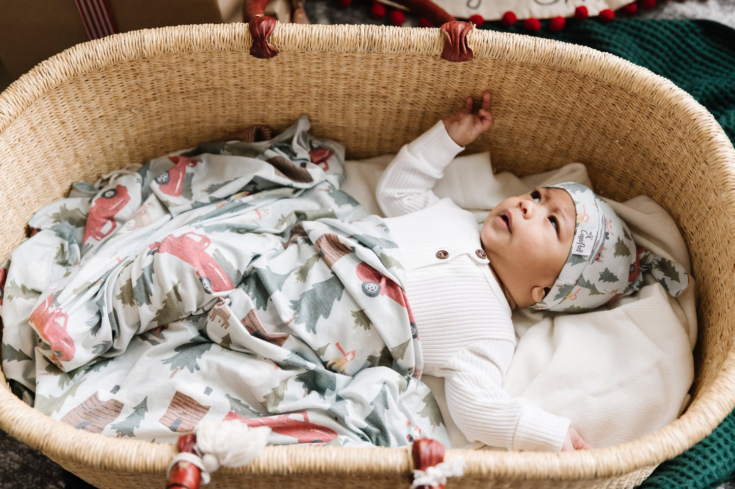 Copper Pearl Knit Swaddle Blanket - Kringle