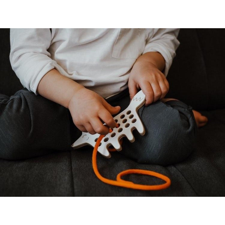 The Fox Wooden Lacing Toy