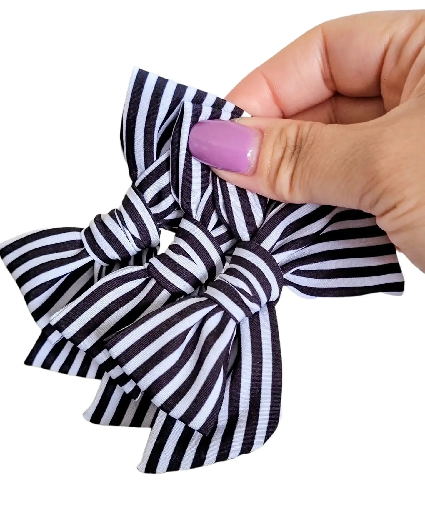 Chloe Bow - Black and White Stripes