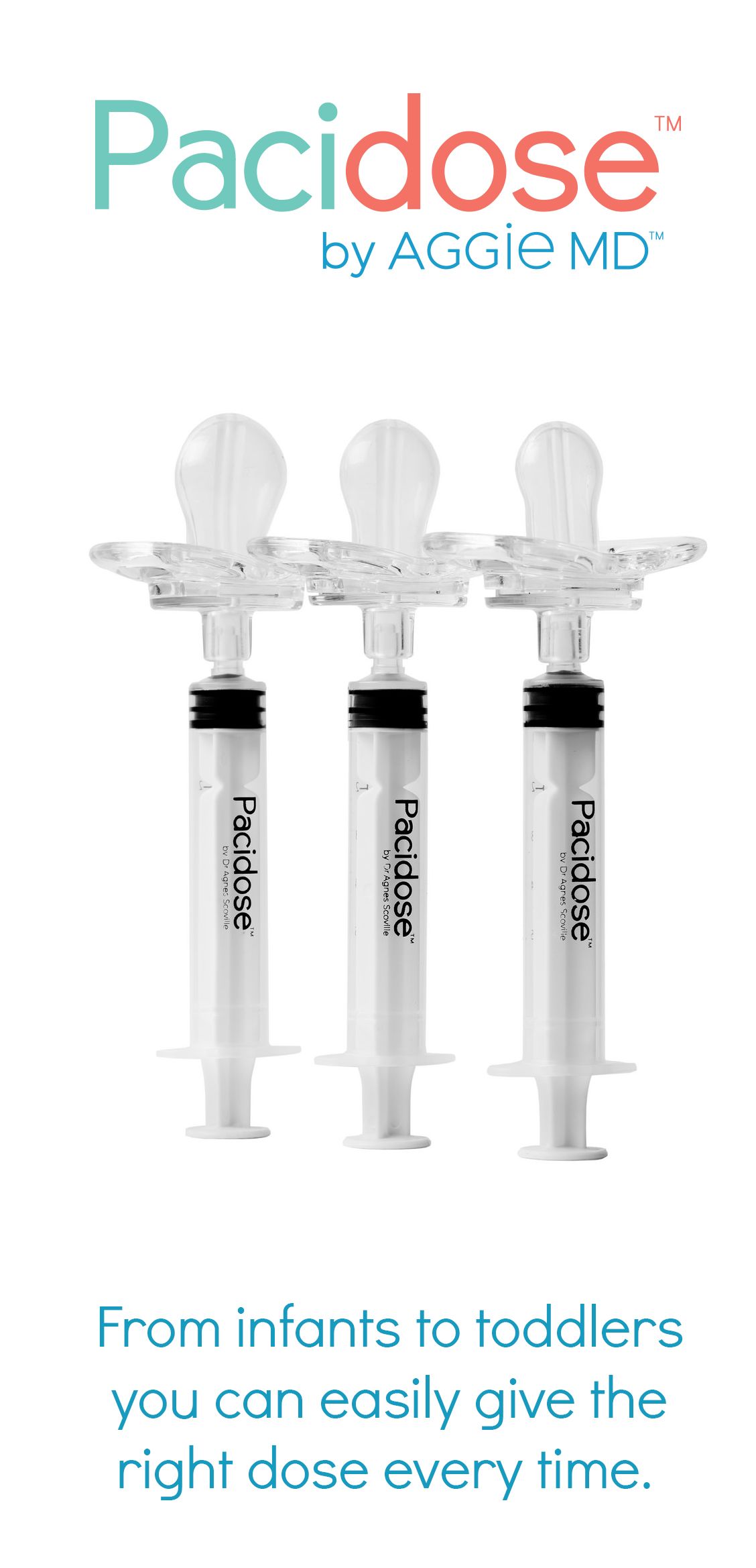 Pacidose Pacifier Liquid Medicine Dispenser