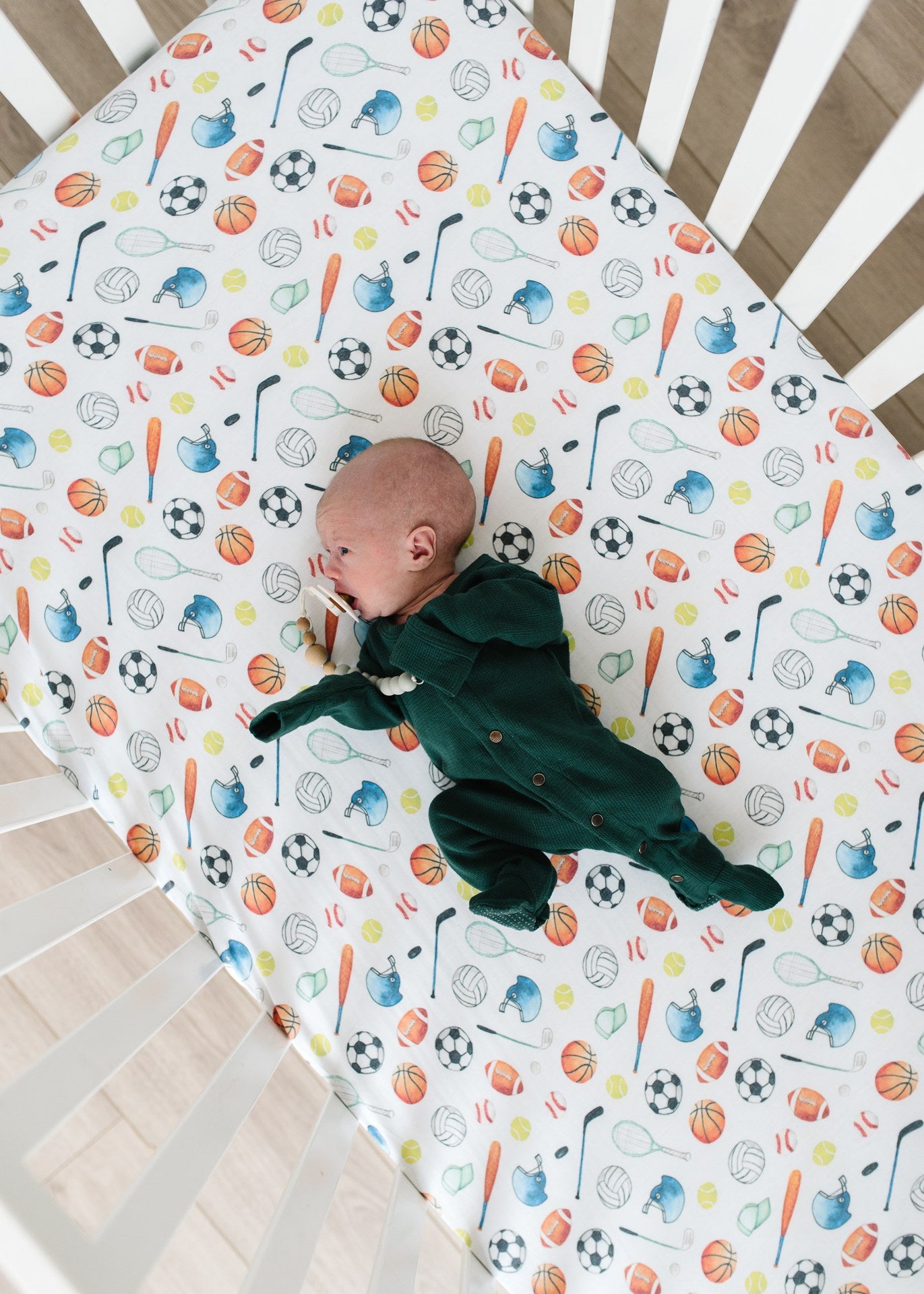 Copper Pearl Crib Sheet - Varsity