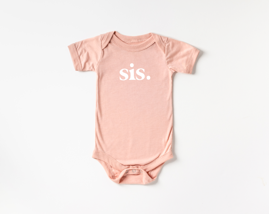 sis. - Onesie in Peach