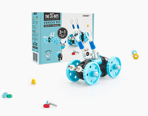 OFFBITS Blue Vehicle Kit: GearBit - Fat Brain Toys