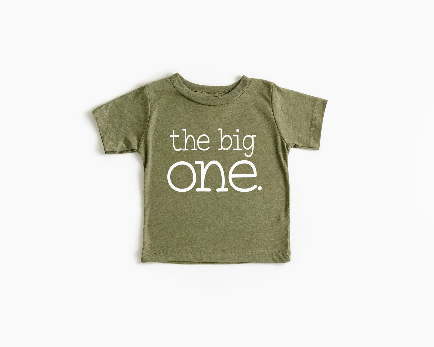 The Big One First Birthday Shirt - Olive