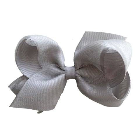 Medium Organza Overlay Grosgrain Hair Bow