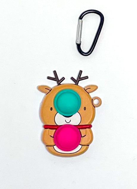 Holiday Simplee Dimplee Fidget Toy Keychain
