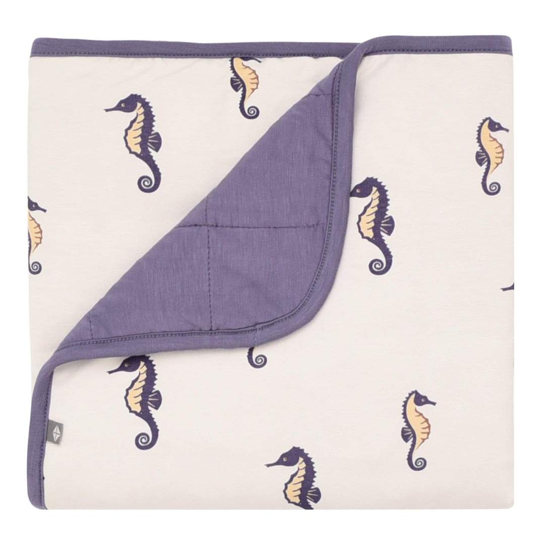 Kyte Baby Printed Baby Blanket - Sea Horse