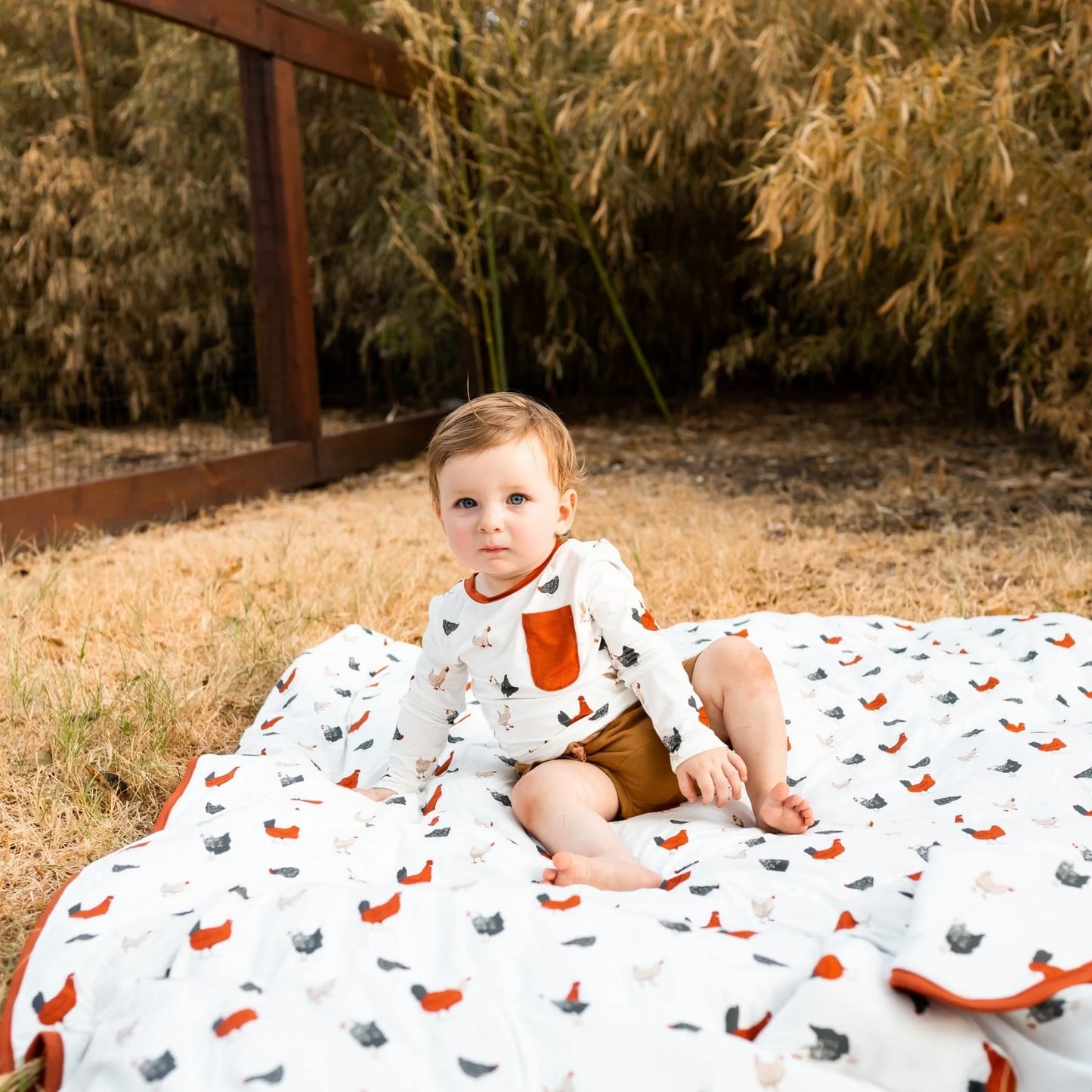 Chick Print Toddler Blanket - Kyte BABY