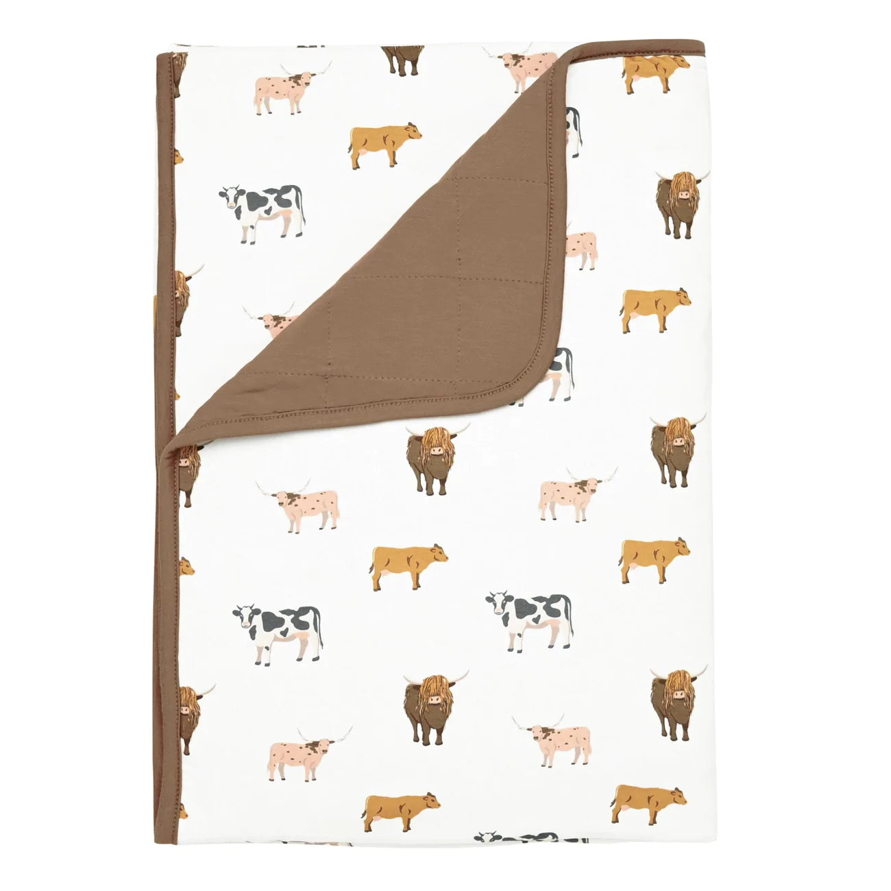 Moo Print Toddler Blanket - Kyte BABY
