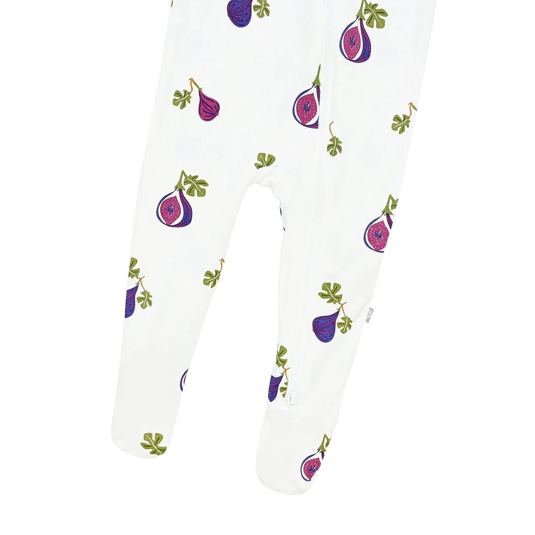 Fig Printed Zippered Footie - Kyte BABY