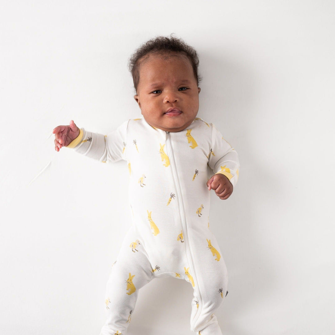 Hop Printed Zippered Footie