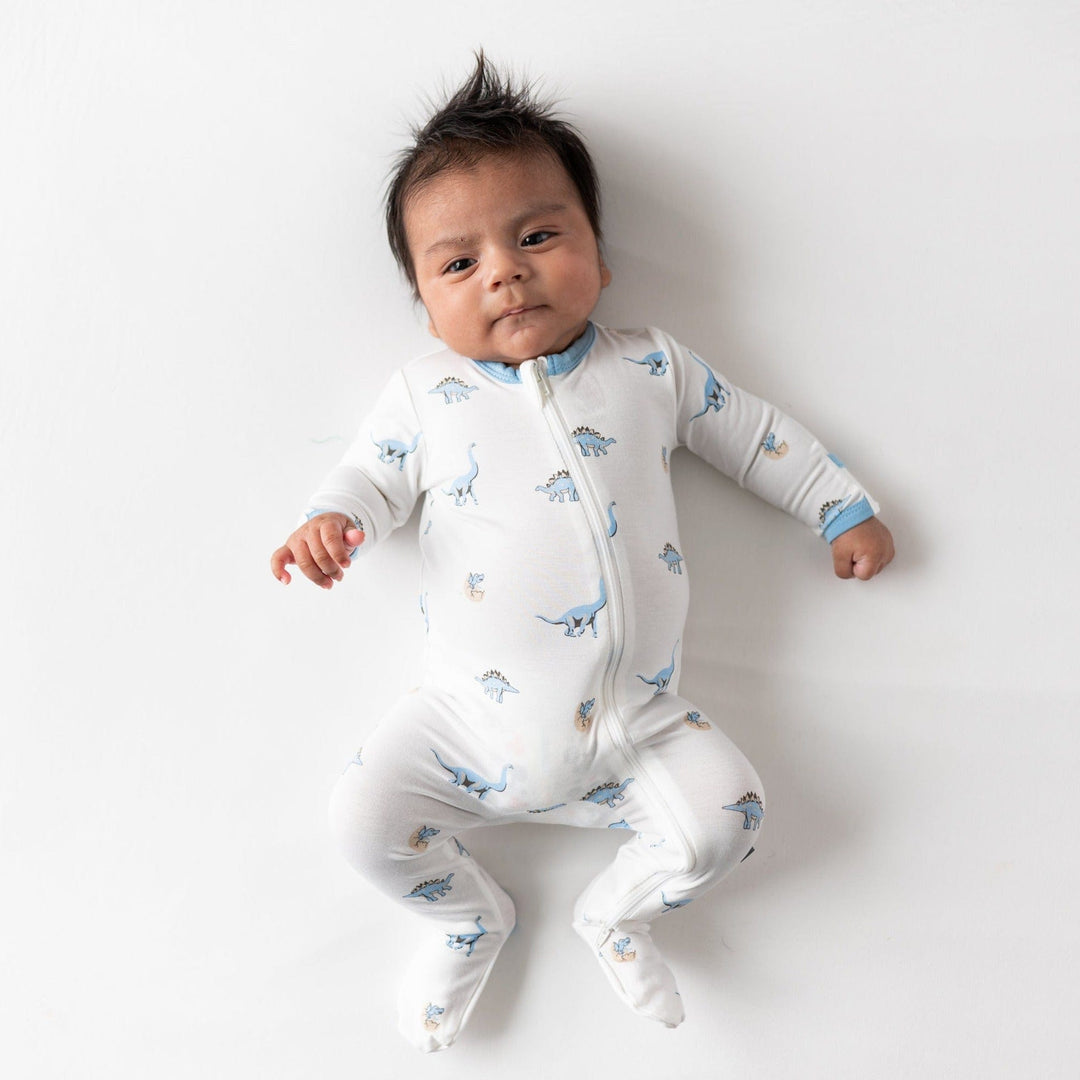 Jurassic Printed Zippered Footie - Kyte Baby