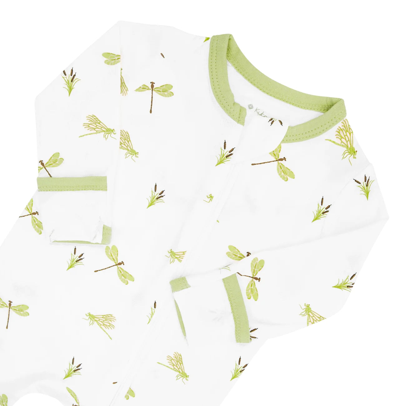 Dragonfly Print Zippered Footie