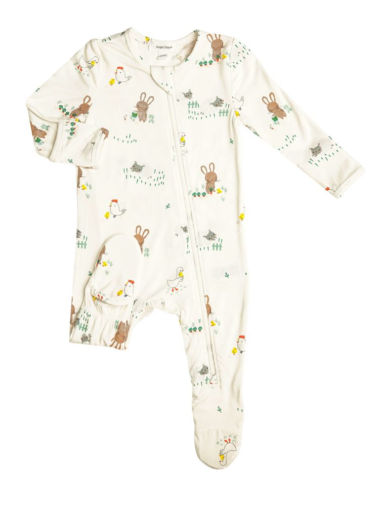 Littler Farmer Boy Zipper Footie