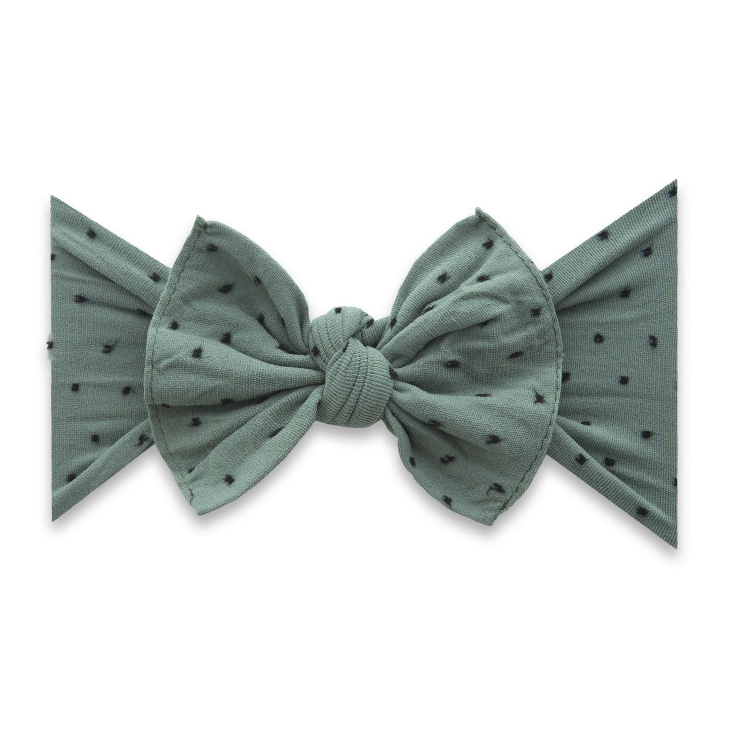 Patterned Shabby Knot - Fern w/ Black Dot