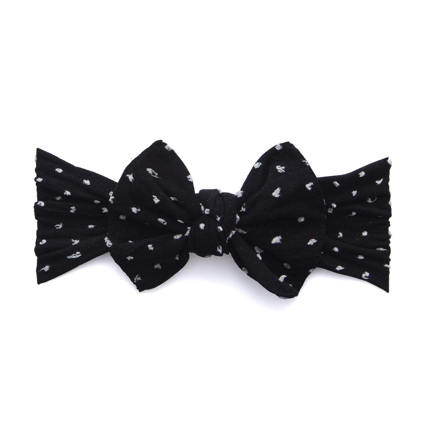 Patterned Shabby Knot - Black Dot
