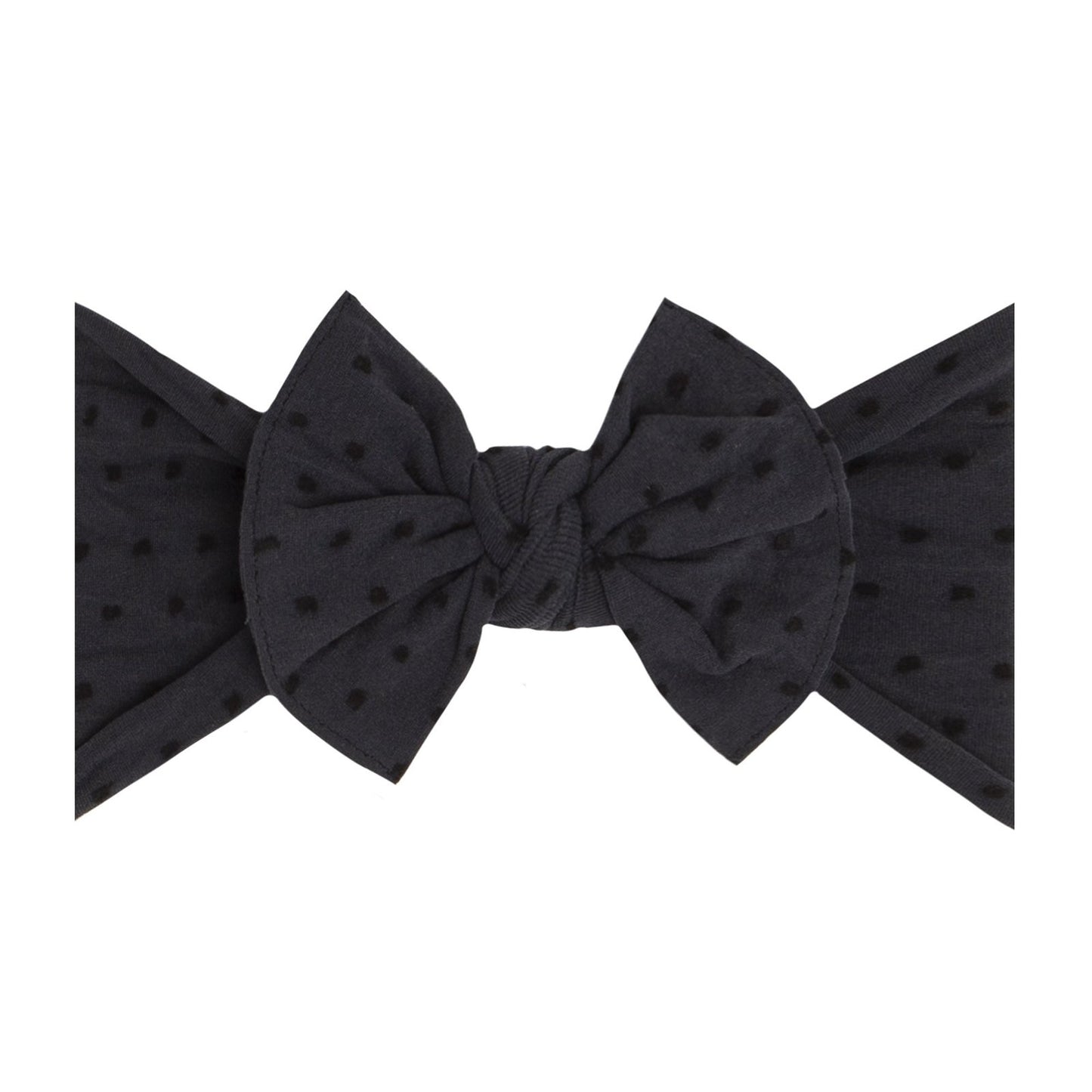 Patterned Shabby Knot - Smoke/Black Dot
