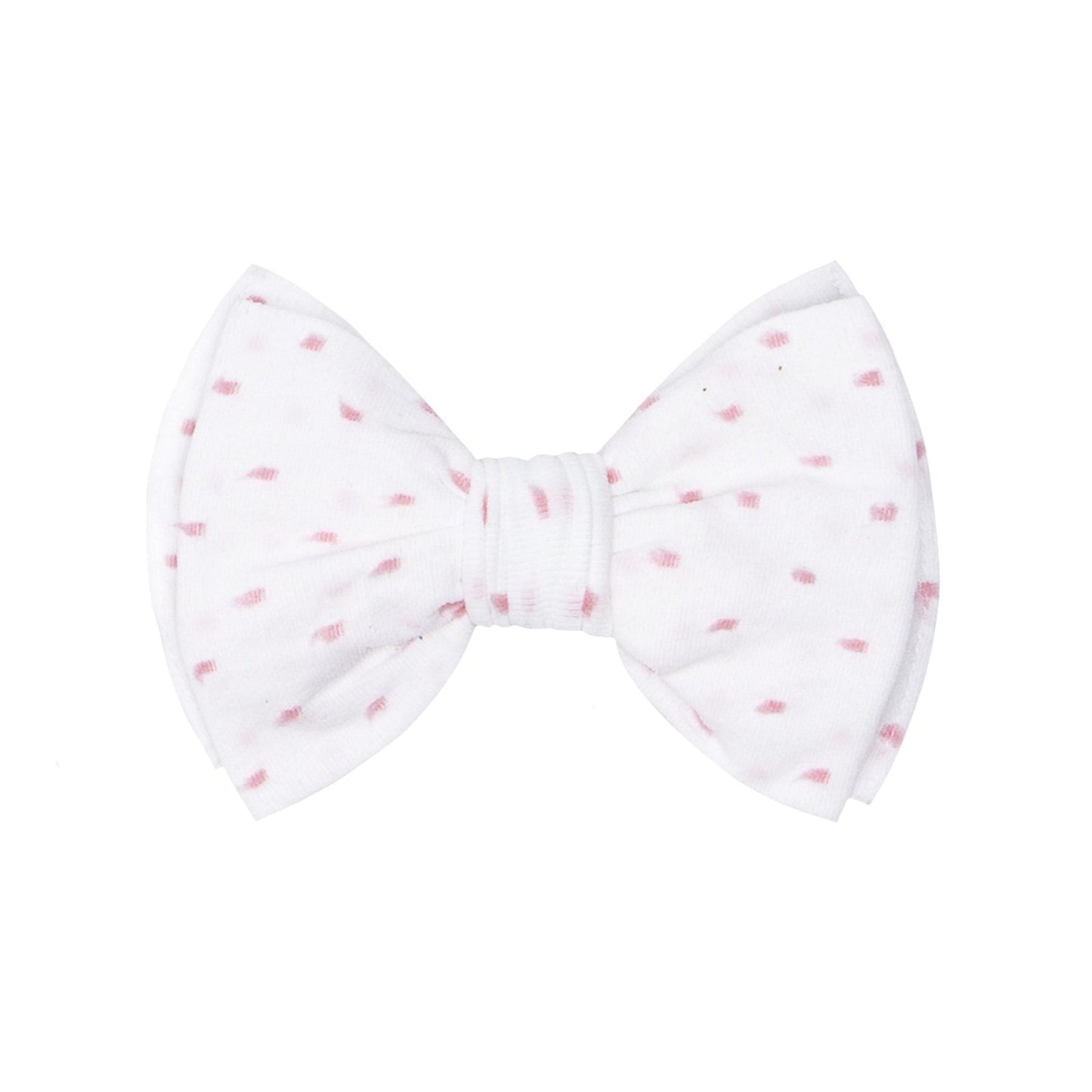 Shabby Classic Clip - White w/ Pink Dot