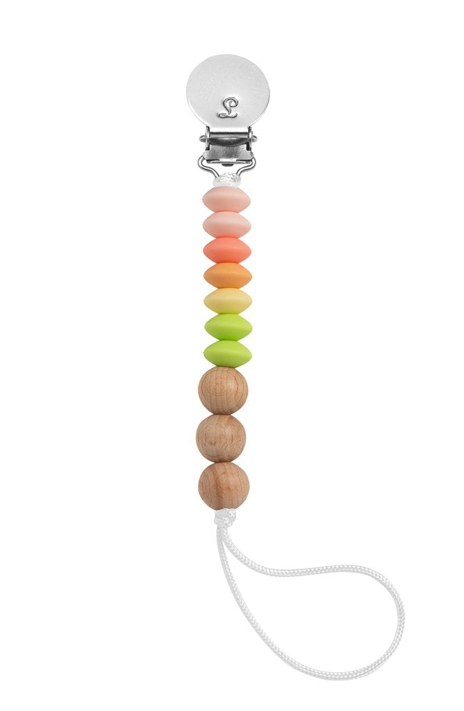 Loulou Lollipop Jubilee Pacifier Clip - Sorbet