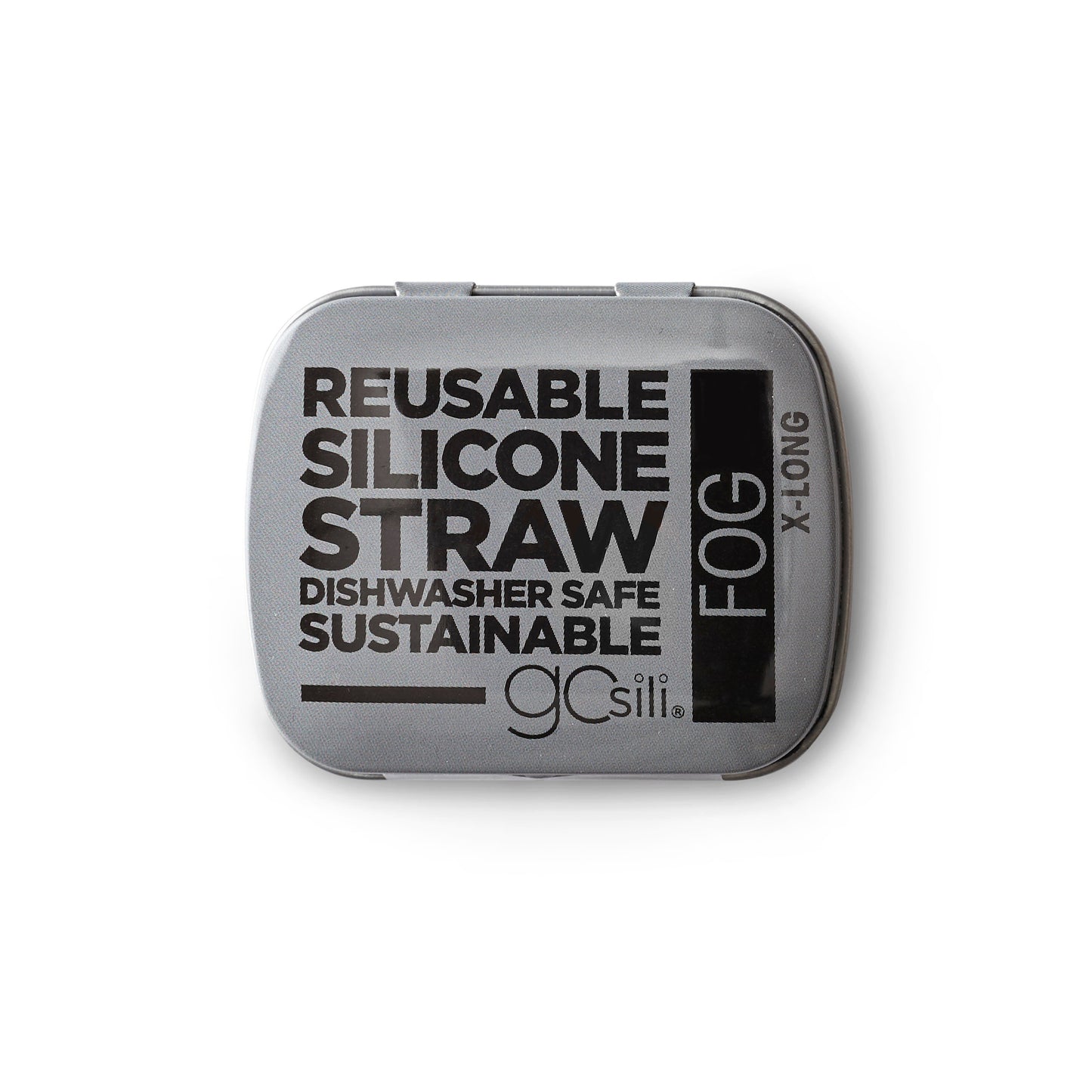 GOSILI Extra Long Reusable Silicone Straw + Case